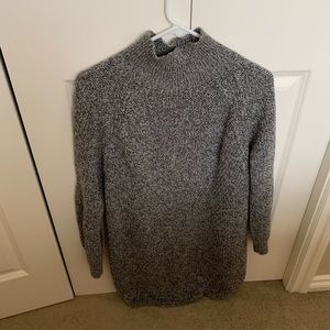 TOPSHOP Grey Sweater Dress